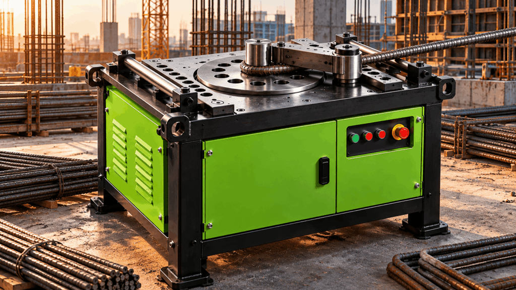 Sunset Rebar Bending Machine on Site